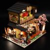 Конструктор "Румбокс. Японское кафе" 22х21х17,5см, 2 этажа (пластик, дерево, свет) M2011 от магазина "Карандаш"