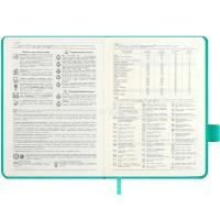 Ежедневник недатированный А6+ "Escalada" 240стр., бирюзовый, искусств.кожа "Виннер" магн. застежка от магазина "Карандаш"