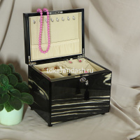 Шкатулка ювелирная 26х20х22см МДФ, дерево ценных пород RY-BB-236-NAT от магазина "Карандаш"