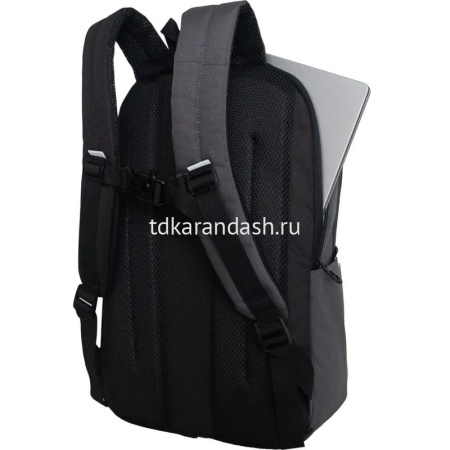 Рюкзак 42х28х14см, 690гр, 2 отделения, 3 кармана, серый/черный RD-447-1/3 от магазина "Карандаш"