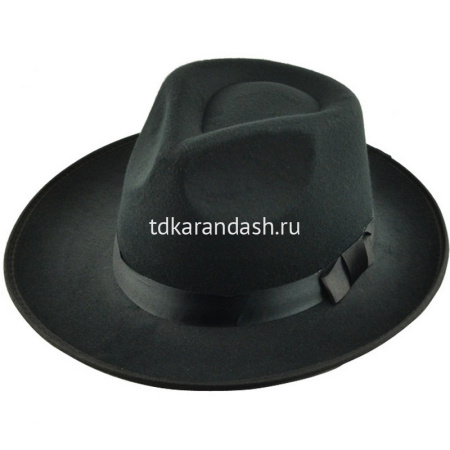 Шляпа карнавальная 30х25см черная Y7199-18