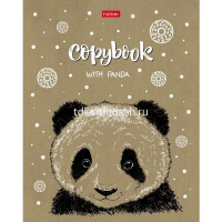 Тетрадь А5 48л клетка "С милыми зверьками" на скобе крафт 5 дизайнов 48Т5В1/066339 от магазина "Карандаш"