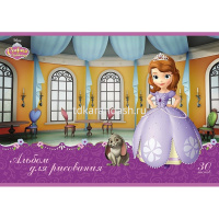 Альбом для рисования А4 30л "София Прекрасная" на скобе 5 дизайнов 068757 от магазина "Карандаш"