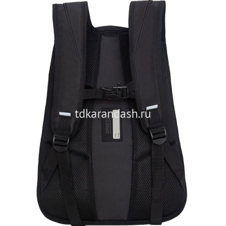 Рюкзак 31х43х20см, 790гр, 3 отделения, 4 кармана, черный/серый RU-531-1/1 от магазина "Карандаш"