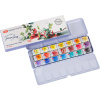 Краски акварельные 21 цвет "Белые ночи" 2,5мл кюветы с палитрой в металлическом пенале 191201564