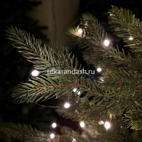 Эл/гирлянда 500 белых диодов длина 50м, 8 режимов, зеленый металл.провод Y10683-24 от магазина "Карандаш"