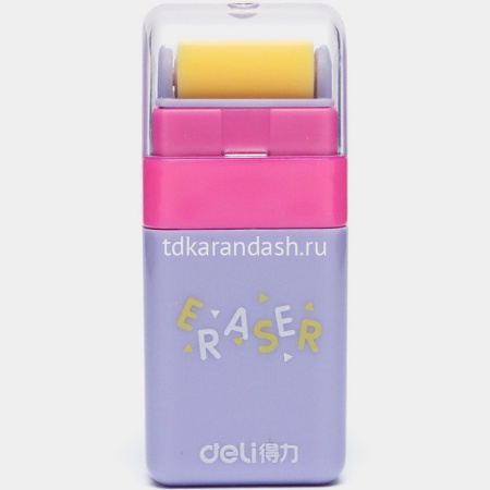 Ластик 60x26x16мм с липким роликом д/удаления остатков ластика, пластик VP154 от магазина "Карандаш"