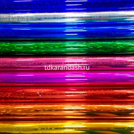 Пленка упаковочная 70см х 1м голография 1лист 8 цветов Y7037-18 от магазина "Карандаш"