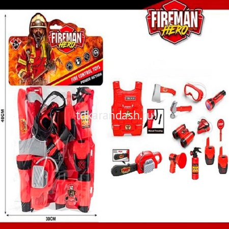 Набор "Пожарный" 13 предметов 40х25см, пластик, в блистере LT316432 от магазина "Карандаш"
