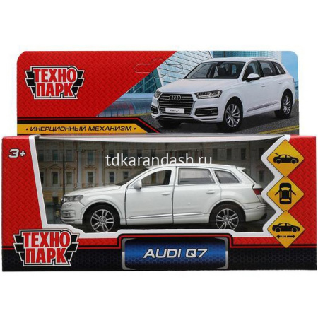 Машина "AUDI Q7" белая, инерционная, металл 12см (открывающиеся двери) Q7-12-WH от магазина "Карандаш"
