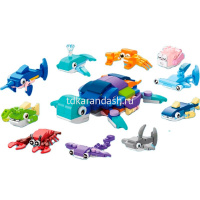 Конструктор 3D "Морские животные" количество деталей 26-29, 7х7х4,5см пластик, ассорти 9103/11311-24 от магазина "Карандаш"