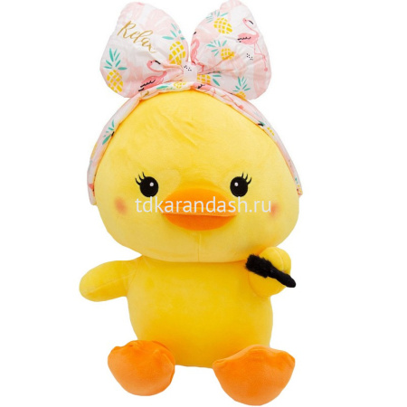 Уточка с бантиком 25см 3 вида MW2264 от магазина "Карандаш"