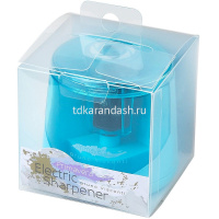 Точилка электрическая 1 отв. "Primavera" 74х74х74мм пластик, с контейнером, 4 цвета 35-0078 от магазина "Карандаш"