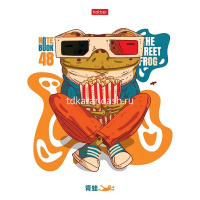 Тетрадь А5 48л клетка "Жабёныш" на скобе 5 дизайнов 48Т5В1/089213 от магазина "Карандаш"