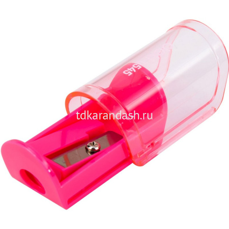 Точилка 1 отв. "Deli" с контейнером, пластик, цвет ассорти E0545 от магазина "Карандаш"