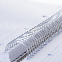 Тетрадь А4 160л клетка "Special Spring" на спирали многоуровневая перфорация, глянцевая ламинация от магазина "Карандаш"