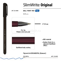 Ручка шариковая "SlimWrite" 0.5 ММ, синяя, ассорти ORIGINAL,20-0006 от магазина "Карандаш"
