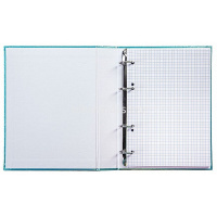 Тетрадь на кольцах А5 120л клетка мята бумвинил металлик 120ТК5В1_03439/070808 от магазина "Карандаш"