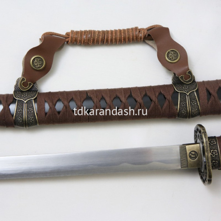 Меч самурайский тачи 102см черный, металл/дерево/текстиль JL-013-KA от магазина "Карандаш"