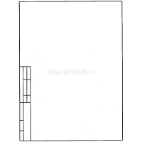 Папка для черчения А4 10л 180г/м2 школьная горизонтальная рамка ПЧ4ШГр от магазина "Карандаш"