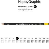 Карандаш чернографитный "Happy Graphix. Взгляд зверя. Пантера" НВ 21-0030/63 от магазина "Карандаш"