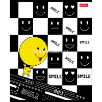 Тетрадь А5 48л клетка "Happy smile" на скобе выборочный лак 5 дизайнов 48Т5вмВ1/083941 от магазина "Карандаш"