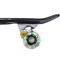 Скейтборд 60х17см, пластик, 4 колеса PU d=5,8см светятся, с ручкой U040865Y от магазина "Карандаш"