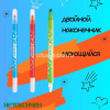 Фломастеры 12 цветов "Erasable" двусторонние (клиновидный, пулевидный) смываемые, картон KR973351 от магазина "Карандаш"
