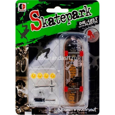 Набор пальчиковый "Фингерборд. Скейтборд" пластик, светящийся 11928-24 от магазина "Карандаш"