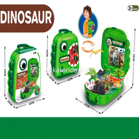 Набор "Динозавры" 29х28х22см 24 предмета в чемоданчике 22х21х9см LT325576 от магазина "Карандаш"