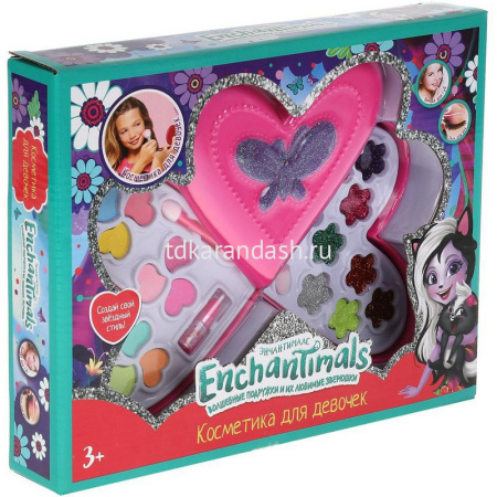 Косметика для девочек "Энчентималс" (тени для век, помада, аппликатор 2шт.) 10599F3-ENS от магазина "Карандаш"