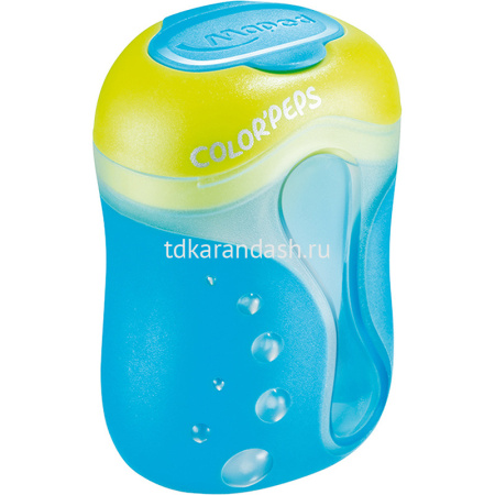 Точилка 2 отв. "Color Peps" с контейнером, пластик, цвет ассорти 043111 от магазина "Карандаш"