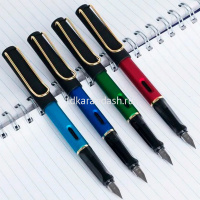 Ручка перьевая 0,38мм синяя, синий корпус софт тач, 1 картридж 3920/11729-24 от магазина "Карандаш"