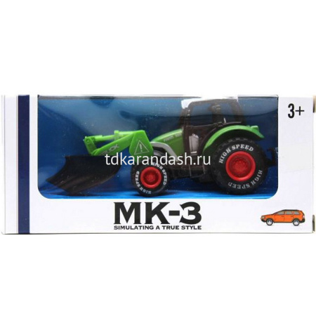 Трактор "MK-3" пластик 15х6,5х6,5см ассорти 1306424/8050-88
