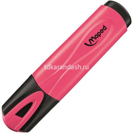 Маркер текстовыделитель "Fluo Pep's" розовый, клиновидный наконечник, толщина линии 1-5мм 742536 от магазина "Карандаш"