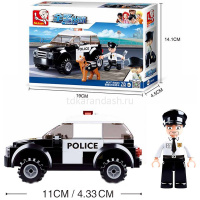 Конструктор "Полиция. Городской патруль" 78 деталей 14х19х14,5см пластик (2 фигурки) M38-B0639 от магазина "Карандаш"