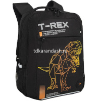 Рюкзак 39х26х19см, 740гр, 2 отделения, 3 кармана, черный/оранжевый RB-556-3/1 от магазина "Карандаш"