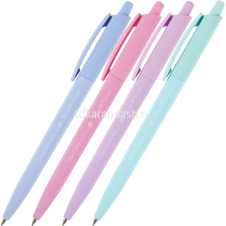 Ручка шариковая "SlimClick. Zefir" 0,5мм синяя, автомат 20-0229