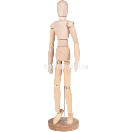 Модель Фигура человека манекен 30см, мужской, дерево Y8688-19