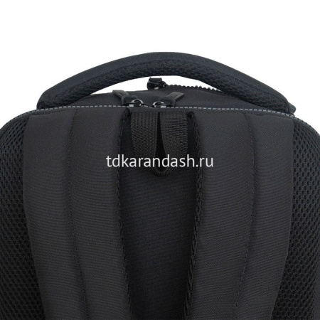 Рюкзак 29х41,5х18см, 740гр, 2 отделения, 2 кармана, черный световозвращающий RU-534-1/1 от магазина "Карандаш"