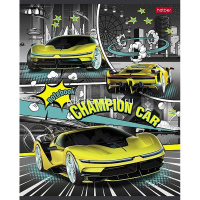 Тетрадь А5 48л клетка "Авто чемпион" на скобе 5 дизайнов 080197 от магазина "Карандаш"