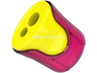 Точилка 2 отв. "U-touch" с контейнером, пластик, цвет ассорти ER01100 от магазина "Карандаш"