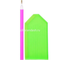 Алмазная мозаика 7,5х7,5см "Транспорт" 4шт. на магните частичная выкладка M-11915 от магазина "Карандаш"