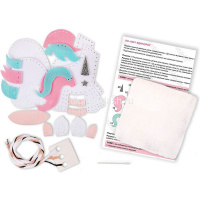 Набор для шитья "Единорог" (мулине, фетр, синтепон, игла, выкройка) KD-0261 от магазина "Карандаш"