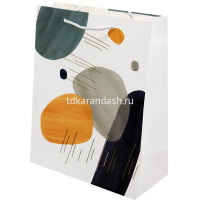 Пакет подарочный "Абстракция" 18х23х10см 4 вида 6108 M от магазина "Карандаш"