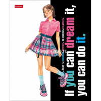 Тетрадь А5 48л клетка "Zoomer-girl-Креатив" на скобе глянцевая ламинация 5 дизайнов 080151 от магазина "Карандаш"