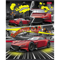 Тетрадь А5 48л клетка "Авто чемпион" на скобе 5 дизайнов 080197 от магазина "Карандаш"