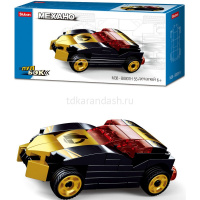 Конструктор "Механо. Гоночная машинка 8" инерционный 55 деталей 14х9,5х4,5см пластик M38-B0801H от магазина "Карандаш"