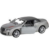 Картинка Машина "Bentley Supersport ISR" серая, инерционная, металл 17,5см (свет, звук, откр.двери) JB1251251 от магазина "Карандаш" Машина "Bentley Supersport ISR" серая, инерционная, металл 17,5см (свет, звук, откр.двери) JB1251251 от магазина "Карандаш"