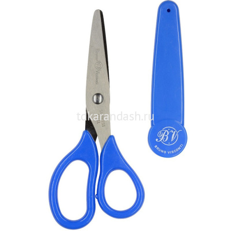 Ножницы детские 13,7см "SafeCut. Black Excellence. Машина" сталь, ручки пластик, в футляре 60-0028/0 от магазина "Карандаш"